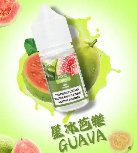 DIYA-煙油-30m-l-POD-專用-台灣-星冰芭樂.webp DIYA 叮啞 煙油 30ml容量/防嗆順口配方/0-50mg尼古丁鹽/通用注油小煙【買5瓶送MKG主機】