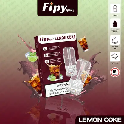 Fipy 果派 一代通用煙彈 2.2ml容量/透明美學/頂級陶瓷芯/3%尼古丁鹽/通用一代主機【買3贈主機】