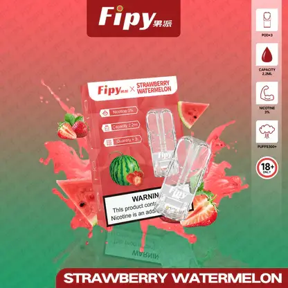 Fipy 果派 一代通用煙彈 2.2ml容量/透明美學/頂級陶瓷芯/3%尼古丁鹽/通用一代主機【買3贈主機】