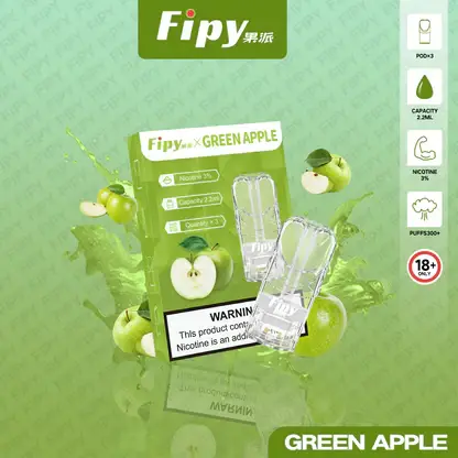 Fipy 果派 一代通用煙彈 2.2ml容量/透明美學/頂級陶瓷芯/3%尼古丁鹽/通用一代主機【買3贈主機】