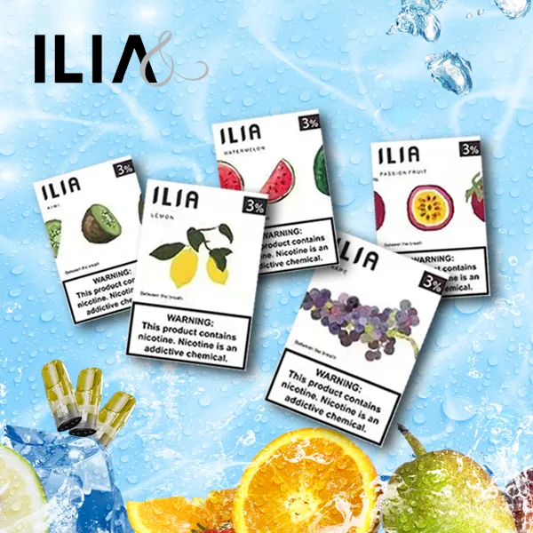 ILIA電子菸煙彈一代通用發光透明彈.webp ILIA 哩亞 一代通用煙彈 三顆裝 透明油艙/3%尼古丁鹽/防漏升級/適配一代主機