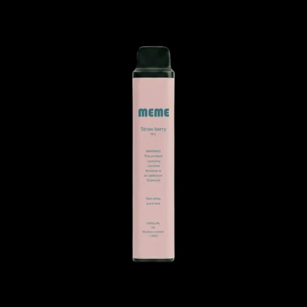 MEME-straw-berry.webp MEME 韓國熱銷 7000口 拋棄式電子煙 3%尼古丁鹽/黃金配比/絲滑口感/韓系調香