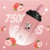 VAKA 奶茶杯 7500口 拋棄式電子煙 15ml巨量裝/冰感水果奶茶/3%尼古丁鹽/萌熊貓造型/600mAh可充電