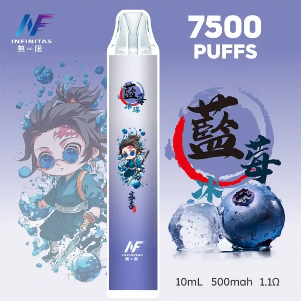 【INF無限-7500口-鬼滅系列-拋棄式】-鬼滅之刃-聯名限定款-7500口-4.webp INF 無限 鬼滅之刃聯名 7500口 拋棄式電子煙 鬼滅聯名造型/10ml大容量/Mesh網芯爆發/550mAh大容量電芯